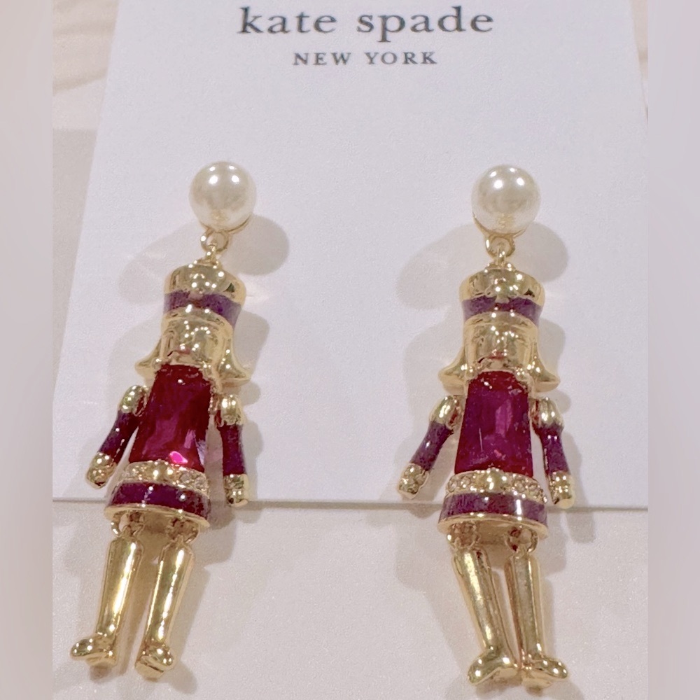 KATE SPADE OH WHAT FUN Nutcracker Earrings NWT